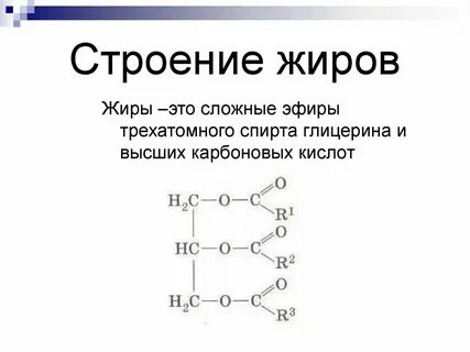 Водород входит в состав жиров