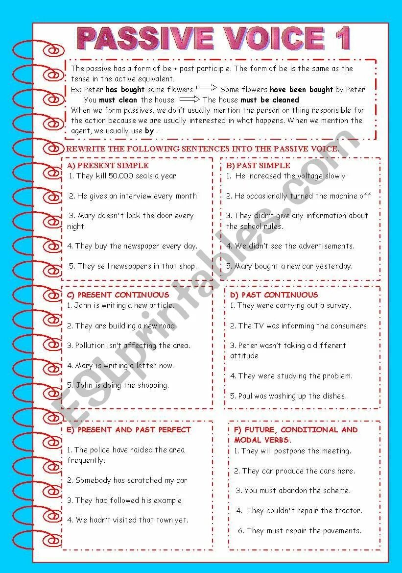 Write these sentences in the passive voice. Пассивный залог Worksheets. Passive Voice в английском Worksheets. Пассивный залог в английском языке Worksheets. Active Passive в английском exercises.