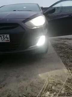 Замена туманки солярис