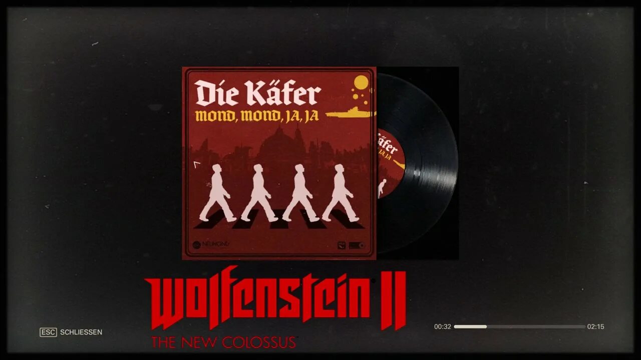 Винтажный плакат луны. Mond mond ja ja. Mond mond ja ja. Mond mond ja ja wolfenstein обложка. Wolfenstein the new order битлз.