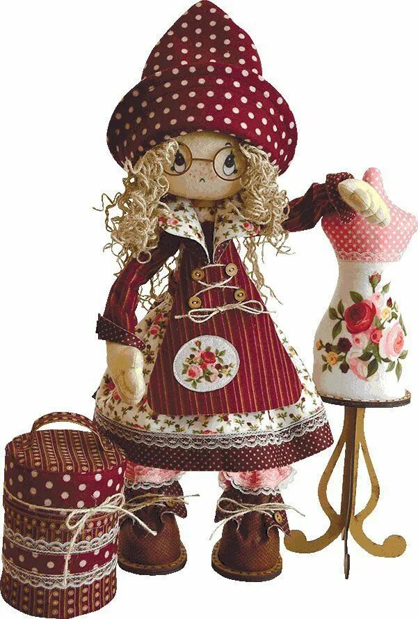 Кукла Нова Модистка. Nova Sloboda куклы набор для изготовления. Текстильная кукла Модистка. Текстильная интерьерная игрушка.