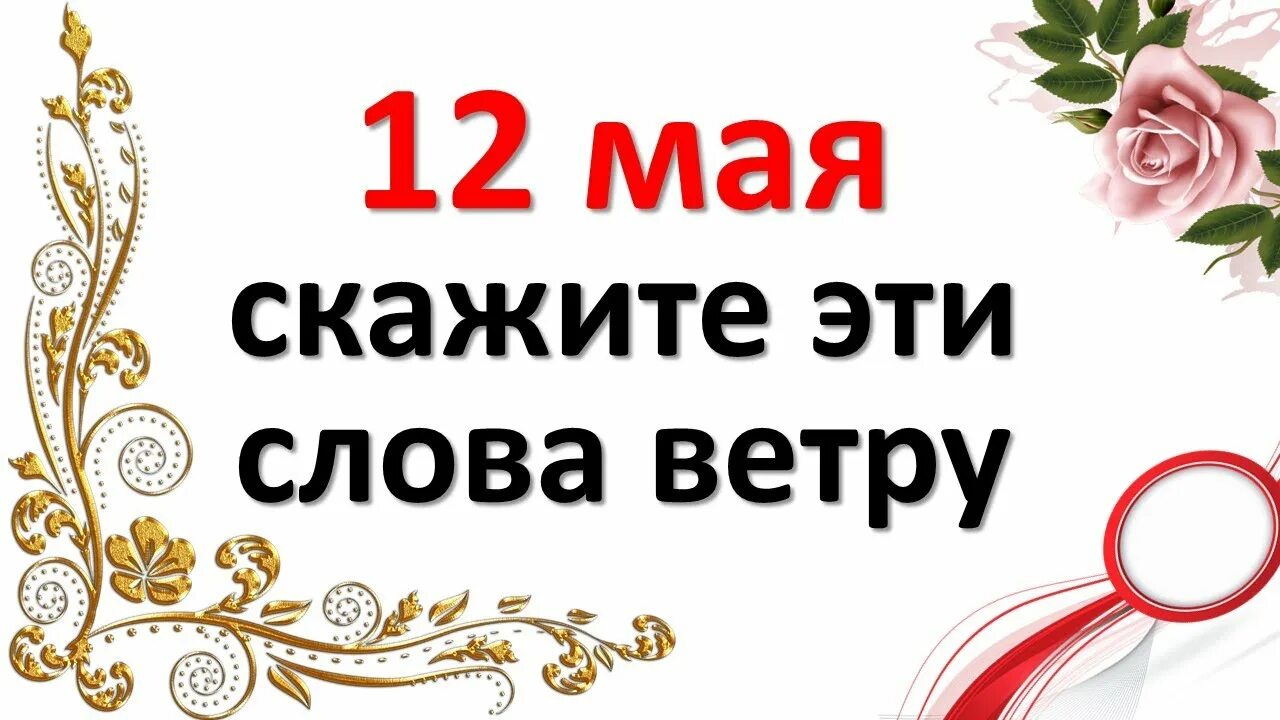 12 мая слова