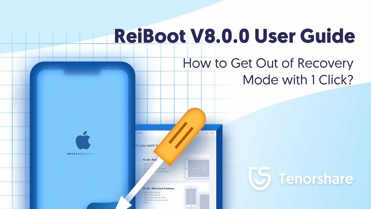 Reiboot. Tenorshare reiboot. r e b oo t.