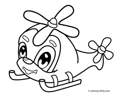Funny helicopter transportation coloring pages for kids Coloring pictures for ki