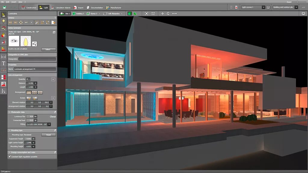 Проектирование освещения. Dialux EVO. Dialux EVO визуализатор. Диалюкс Эво 9. Dialux 4.13.