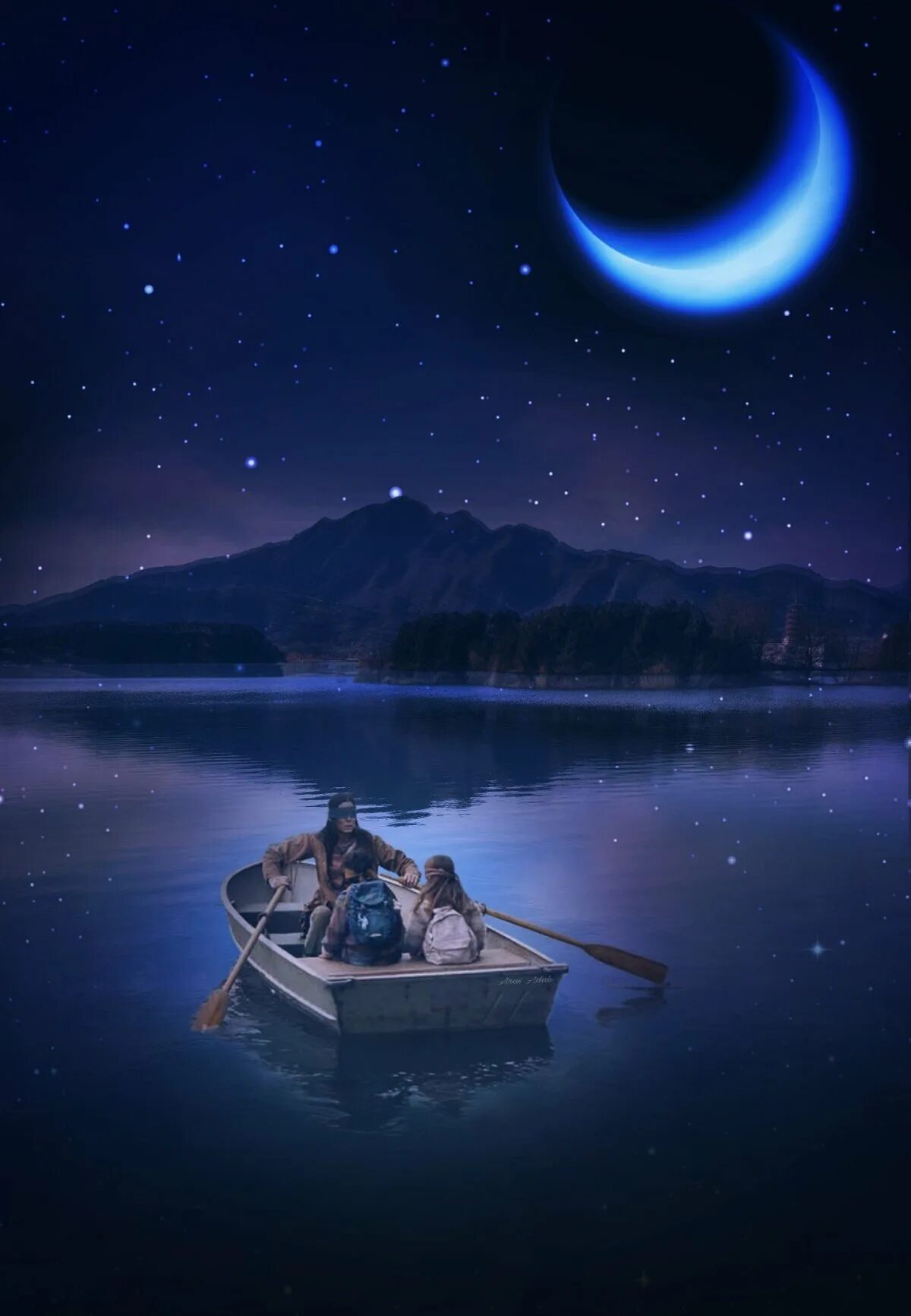 Лунная ночь. Пейзаж ночь. Лодка ночью. Ночь Луна река. Звездное небо месяц