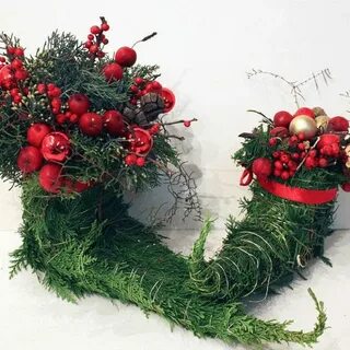 Букет из веток на новый год