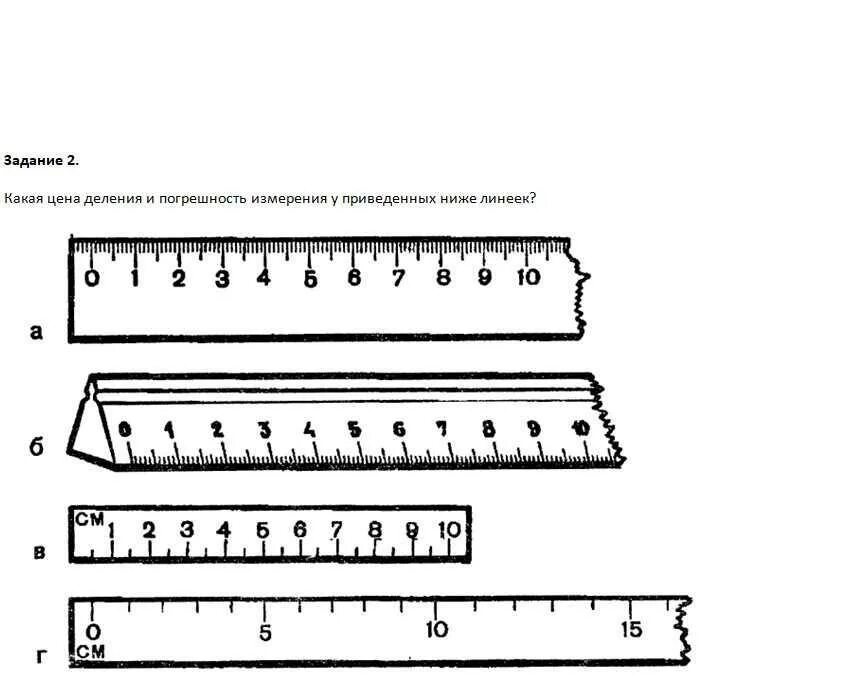 1 определите цену деления линеек. Линейка с делениями. Как найти цену деления линейки. Линейка физика. С какой точностью вы можете измерить длины небольших предметов.