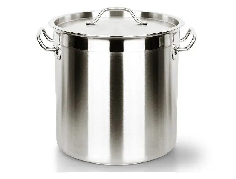 Amazon.com: Winco SSLB-15, 15-Quart Stainless Steel Brazier Pan with Cover, Silv