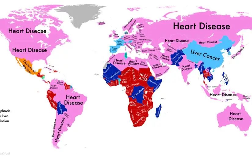 World of diseases. World map of cardiovascular disease prevalence. Global burden of disease. World of diseases. Бремя болезни.