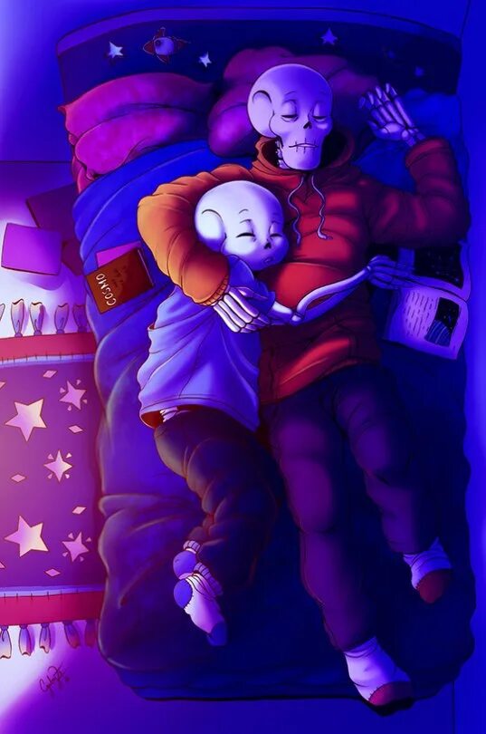 Undertale на двоих. Фриск Санс и Папирус спят. Папирус и Фриск шип. Папирус Блу Санса. Папирус и Блуберри 18.