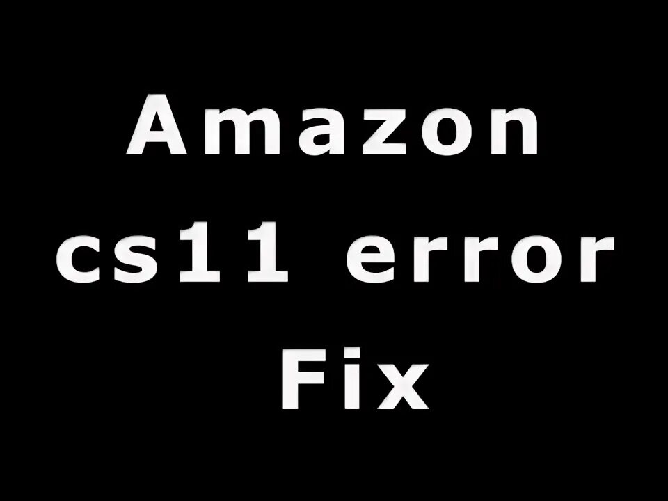 Amazon error