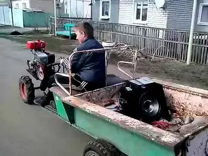 Еду на мотоблоке