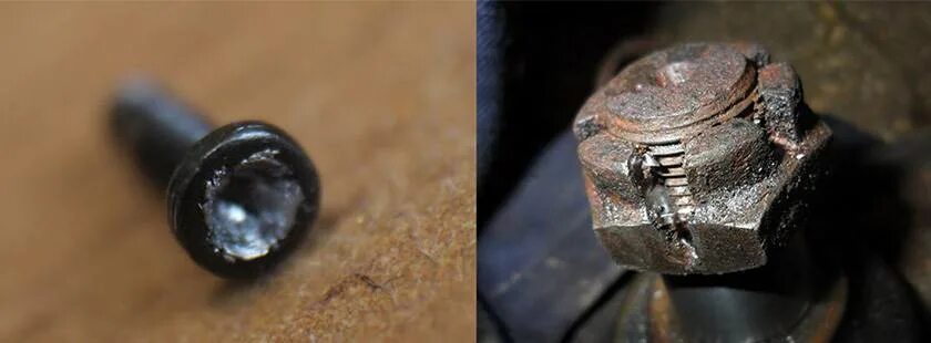 Выкрутить шуруп с сорванной головкой. Выкрутить болт со слизанными гранями. Ключ который откручивает слизанные болты. Головка для откручивания слизанных болтов 10 мм. Грани слизаны.