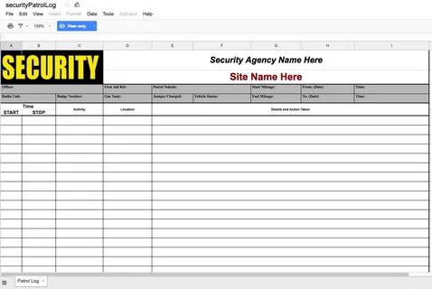 Security log