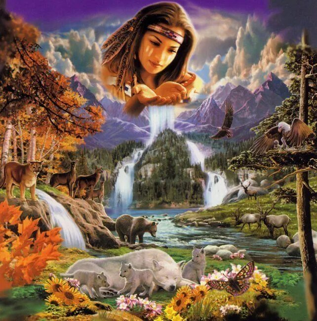 "Mother earth" - image created in Shedevrum