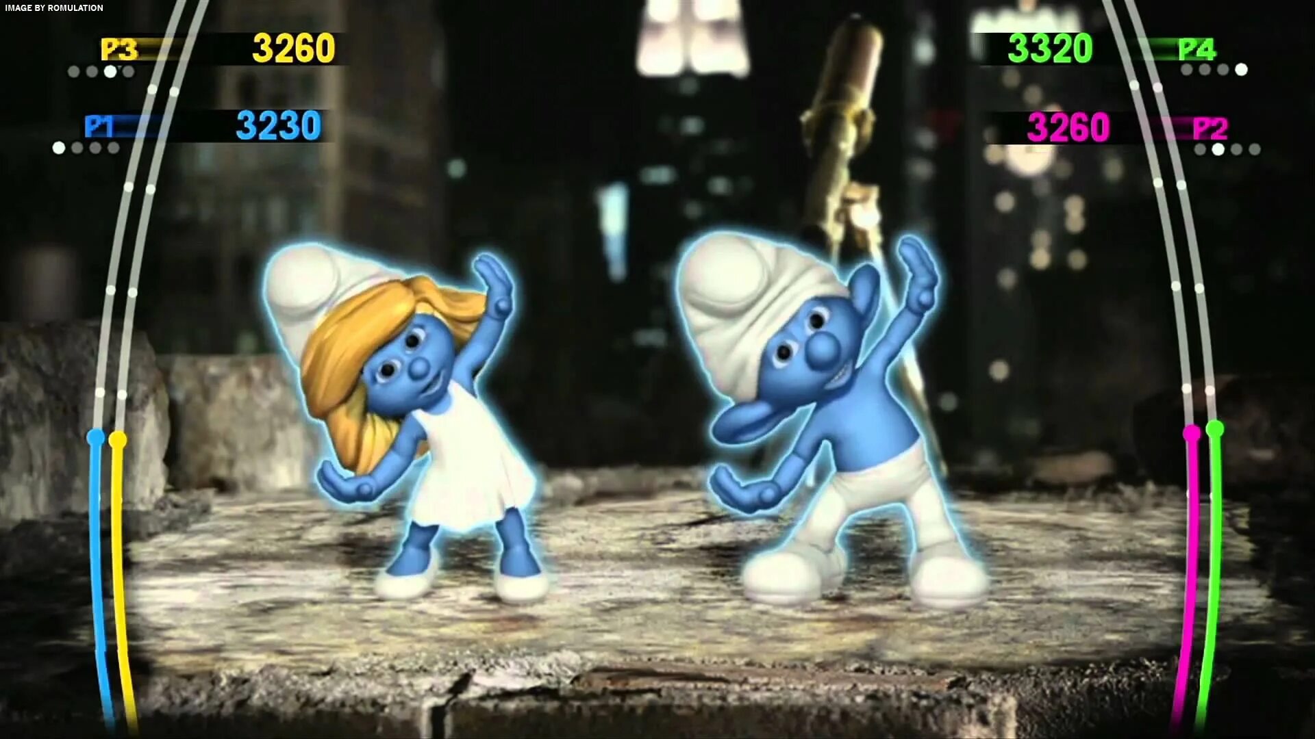 The smurfs video game. The smurfs dance party. dancing papa smurf. the smurfs dance party wii.
