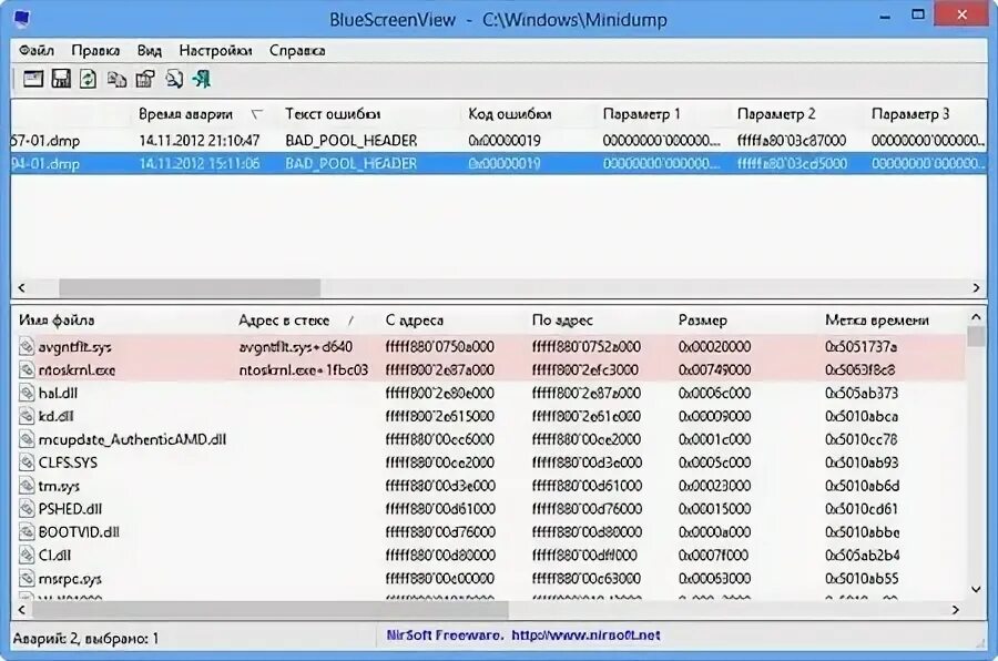 Bluescreenview как пользоваться. Bluescreenview как сделать русский язык. bluescreenview где код ошибки.