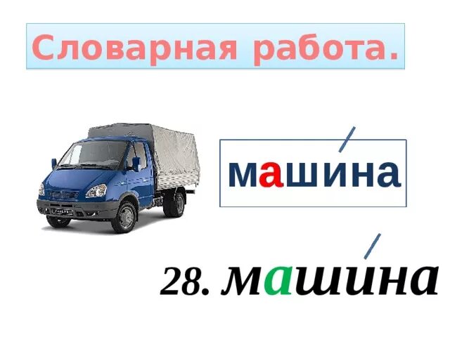 Словарное слово машина. Словарная работа машина. Словарное слово машина 1 класс. Словарное слово машина в картинках.