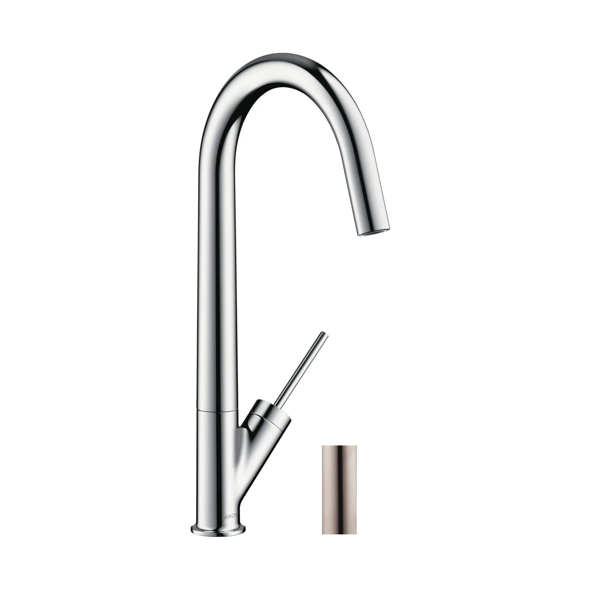 Смеситель для мойки с высоким изливом. Смеситель Grohe BAULOOP 31368000. Axor Starck 10821000. Смеситель Axor Starck. Grohe start loop смеситель для кухни.