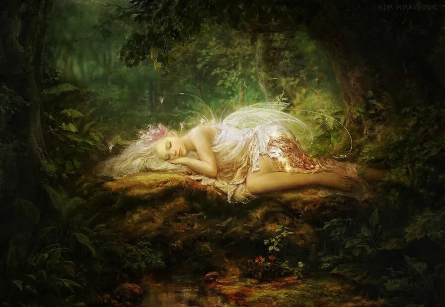 Картинки на рабочий стол фэнтези. Фантастические сны. Эльф снов. Эльфы в живописи. Эльф снов.