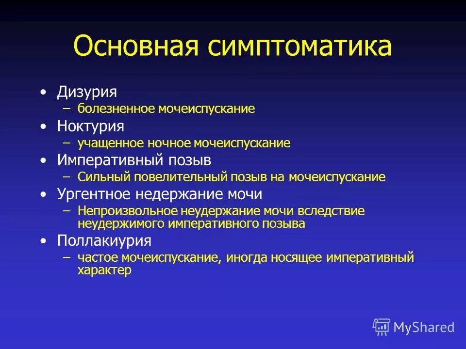 Синдром мочеиспускания. Дизурическая симптоматика. Осложнения дизурии. Причины затруднения мочеиспускания. Дизурия причины.