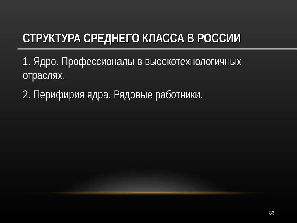 Структура среднего класса в России. Структура среднего класса. Состав средний класс