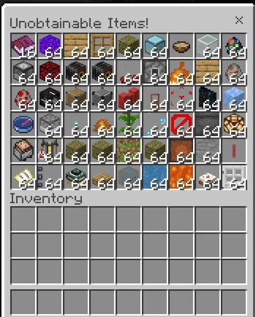 Items in minecraft