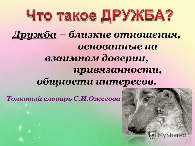 Что такое дружба кратко. Дружба. дору. с др. дружба это определение.