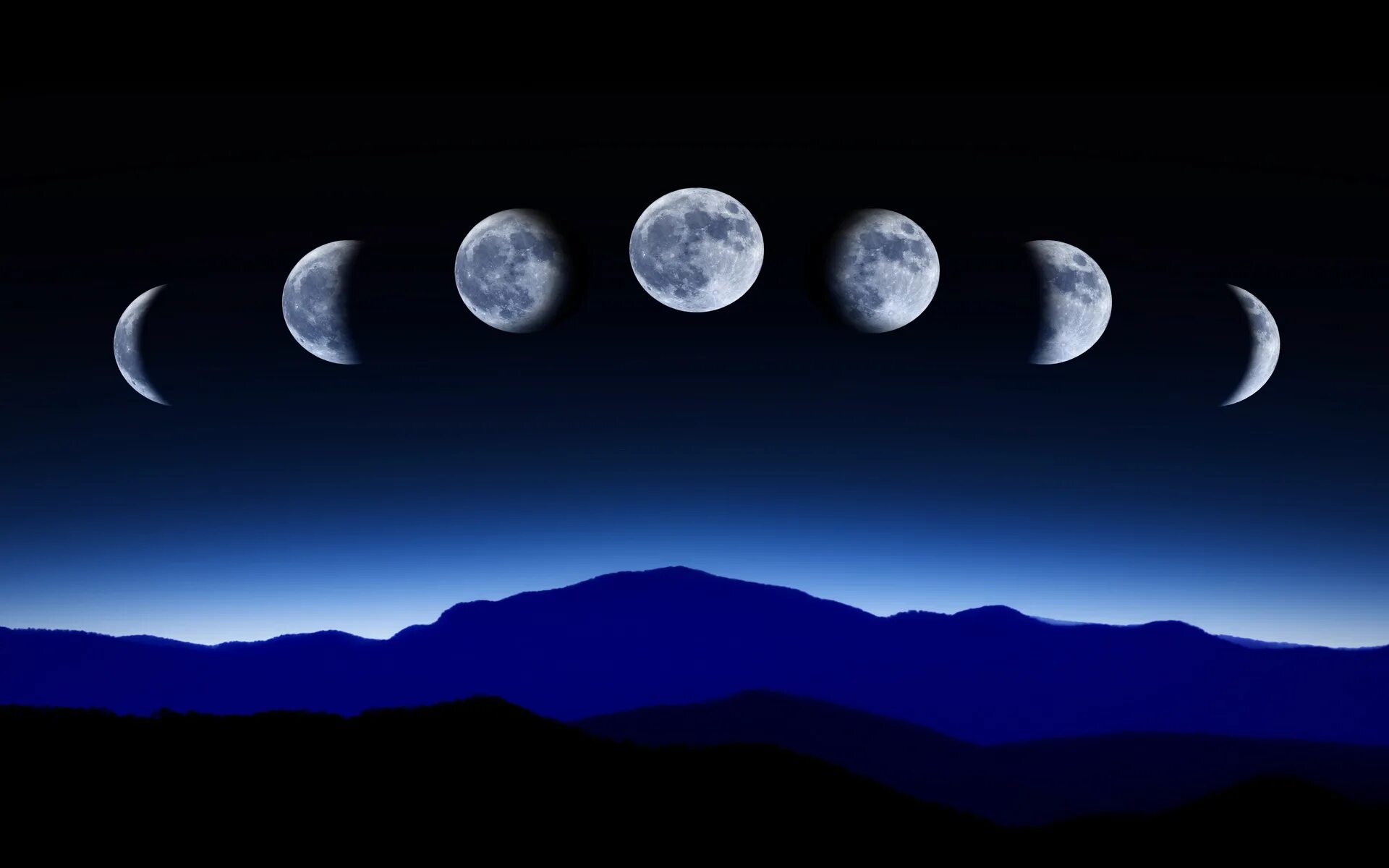 Луна в разные времена года. Луна. Лу. Изображение Луны. Растущая Луна.
