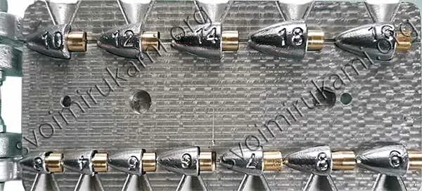 (5 шт/уп. Пуля каролинская оснастка. Пуля для техасской оснастки. Груз пуля 7гр. Грузила оливки 80гр.