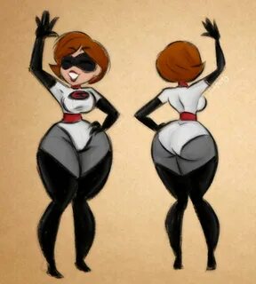 Helen Parr (Elastigirl) in Her Incredibles 2 Costume Disney Rule 34. 