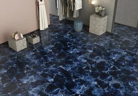 Керамогранит blue high glossy