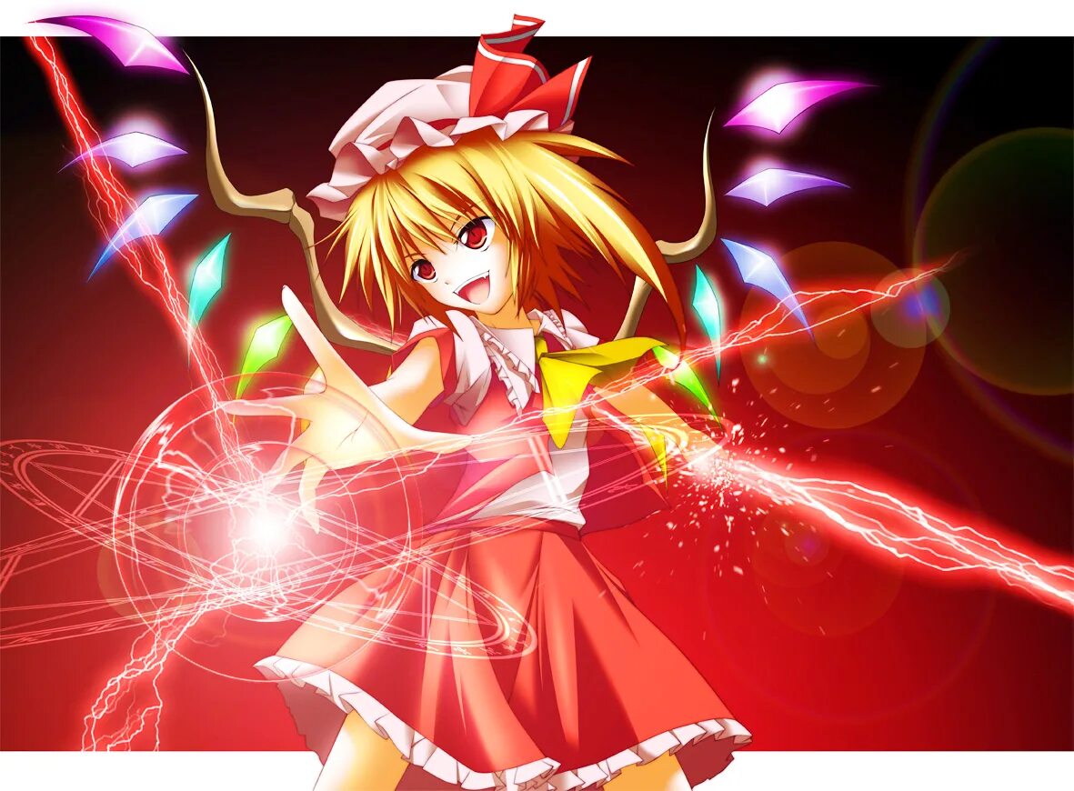 Flandre scarlet. Фландр Скарлет. Фландр Скарлет Тохо. Тоухоу Фландре.