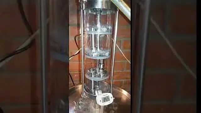 Перегонка на колпачковой колонне