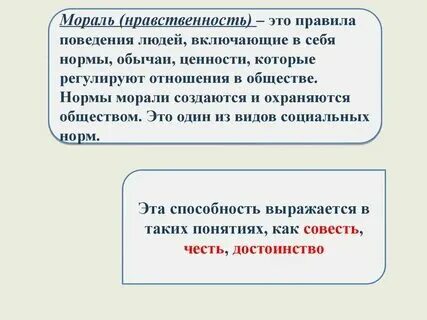 Мораль это особые духовные правила регулирующие
