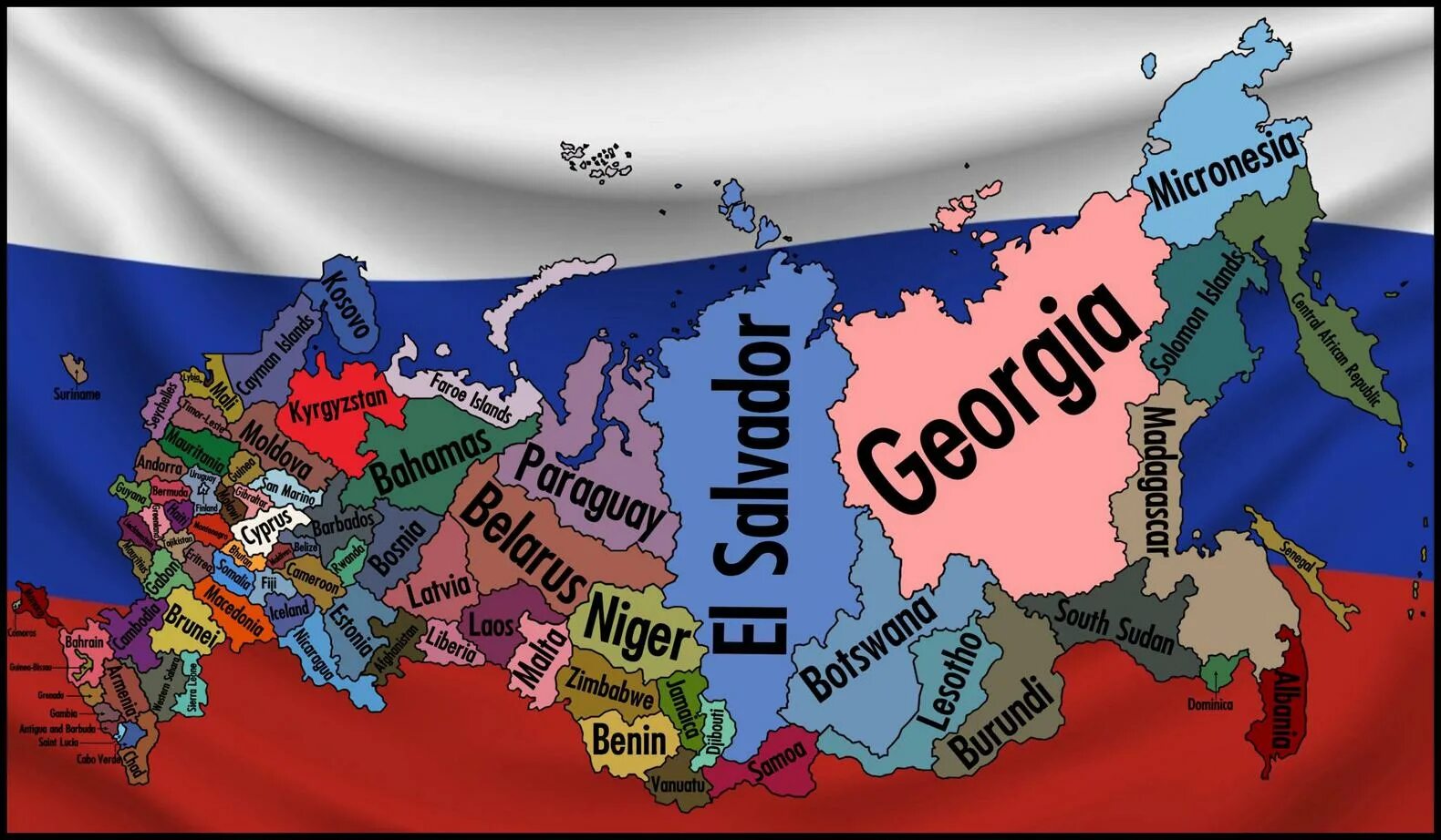 Где все г русскому. Карта распада России. Развал России. Распад России карта с флагами. Карта развала России.