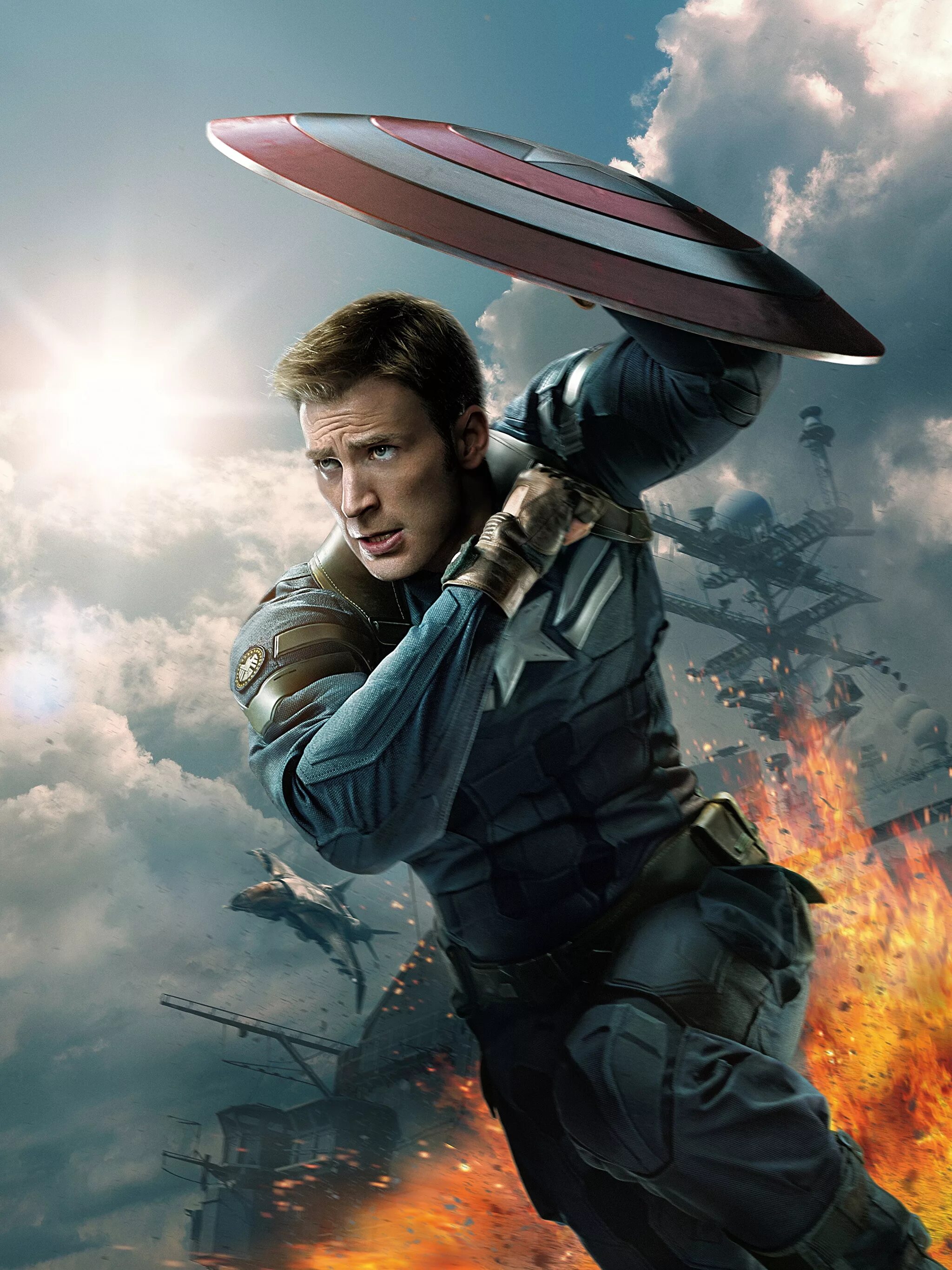 2011. First poster. Avenger. America. Стив роджерс противостояние.