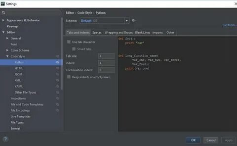 Edit setting