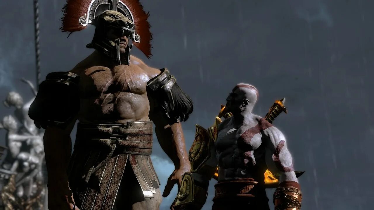Кто озвучивал кратоса 3. God of War 3 Геракл. Геркулес God of War. Кратос и Геракл. Геракл год оф вар 2.
