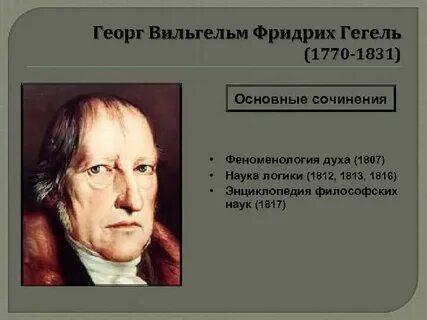Работы гегеля