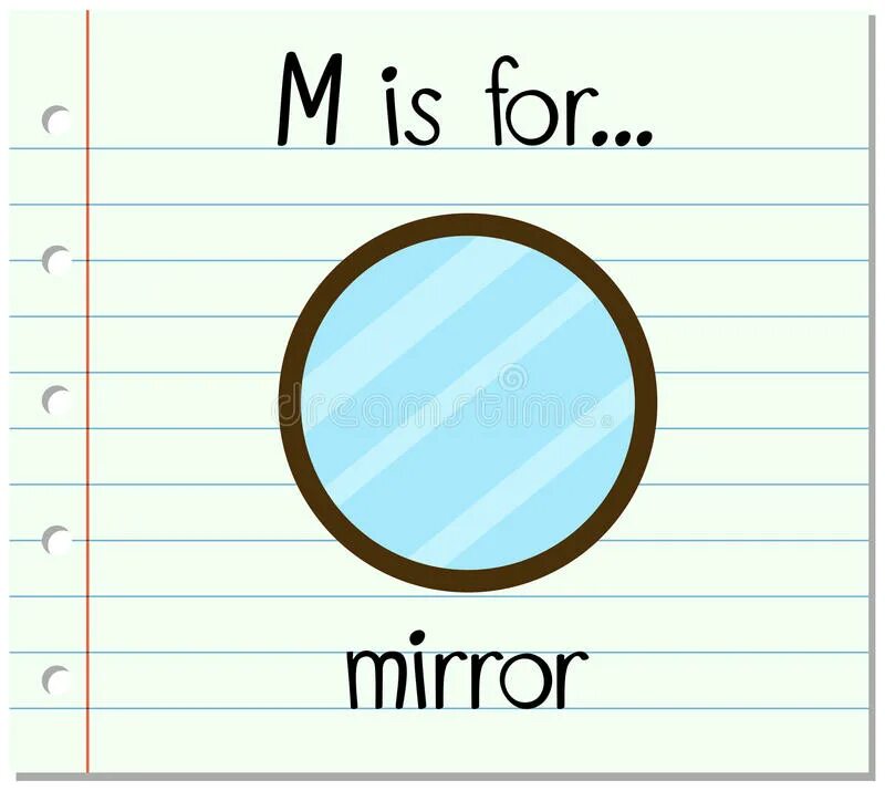 Mirror Flashcards for Kids. Mirror Flashcard. Mirror по английски. M is for. Как будет по английски зеркало