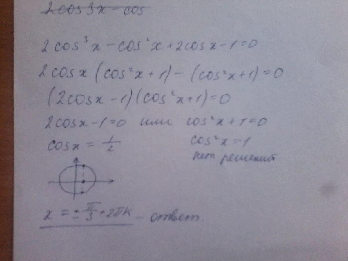 Cos Pi/2-2x корень 2cosx. 2sin 7pi 2 x sinx корень из 3 cosx. Cos2x-3cosx+2 0. Cos3 x + 3cos2 x +3cos x +1= 0.