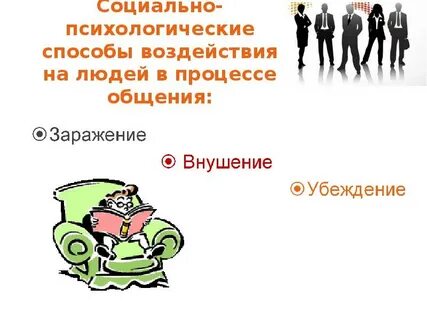 Методы социального воздействия на личность
