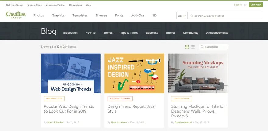 Blog website. Blog website design. blog design inspiration. blog section website. blog section template.