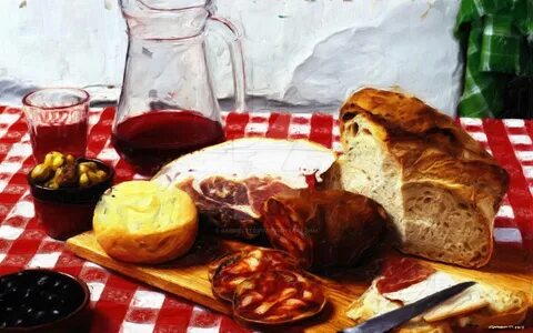 Простой мясо и хлеб