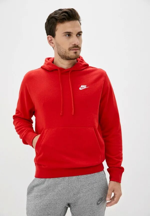 Худи Nike красная мужская uir66. Красное худи найк мужское. Nike Club Hoodie. Красный свитшот найк мужской. Мужская красная кофта