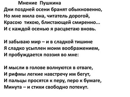 Стихотворение дни поздней осени бранят обыкновенно