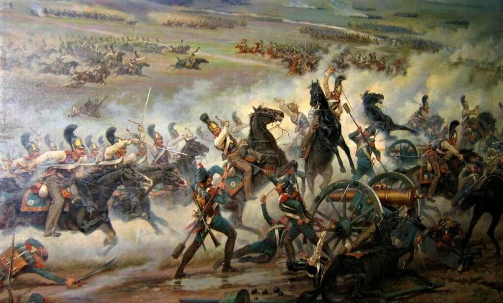 Бородинская битва сражение. Бородинская битва 1812. атака конной гвардии мазуровский.