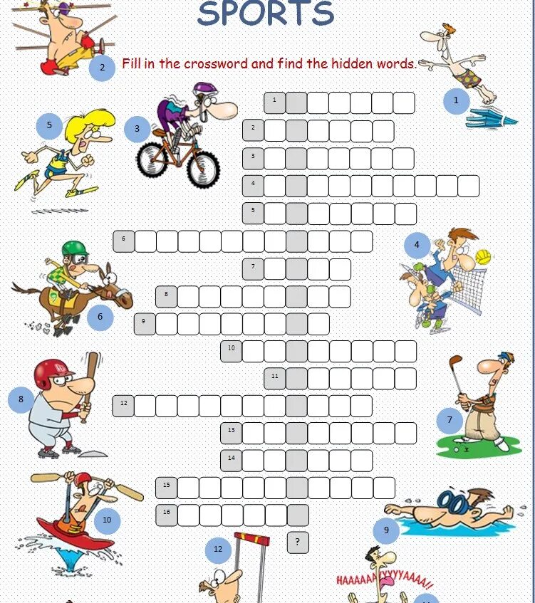 English 4 sports. Английский Sports crossword. Кроссворд на английском. Кроссворд на тему спорт. Сканворд на тему спорт.